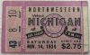 1936 NCAAF Michigan ticket stub vs Northwestern