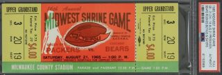 1965 Green Bay Packers full ticket vs Bears