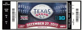 2013 Texas Bowl ticket stub Minnesota vs Syracuse