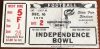 1978 Independence Bowl Ticket Stub East Carolina Louisiana Tech